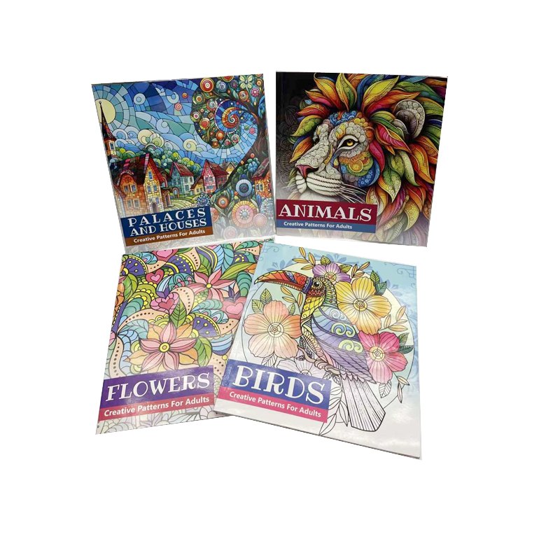 Colouring Book 64pg 23x52cm 4 Assorted