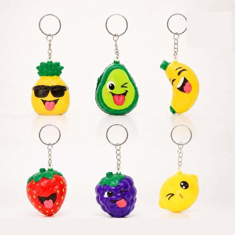 Party Bag Squishies (10 Mini Keychains, Assorted) view 3