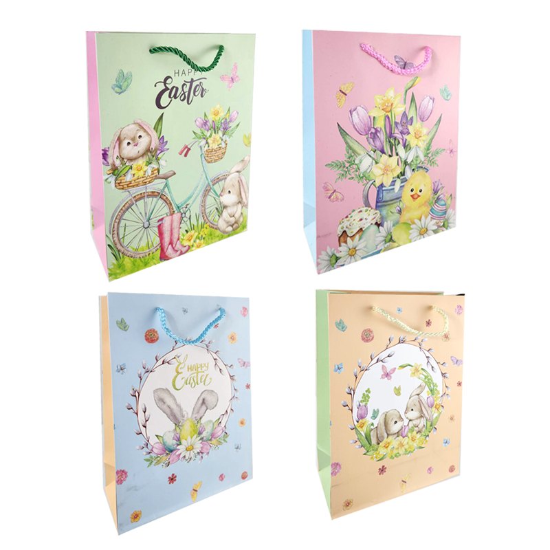 Easter Bag Glitter Vintage EX 31x40x12cm