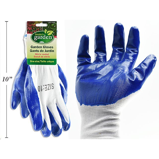 Garden Gloves Nitrile Coated with Cotton Back