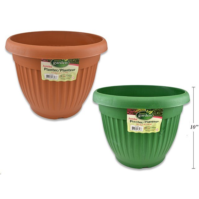 Garden Planter 33cm Dia X 25CMH Assorted Colours