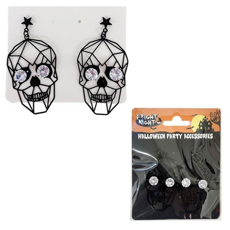 Halloween Earrings Skull Dsn