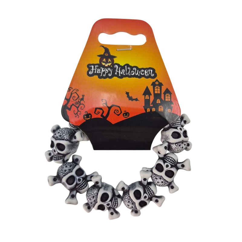 Halloween Pirate Skull Bracelet 18cm