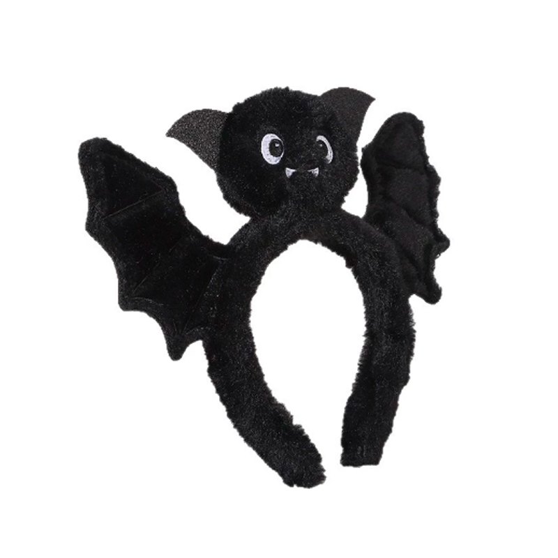 Halloween Headband Plush Bat 28x22cm