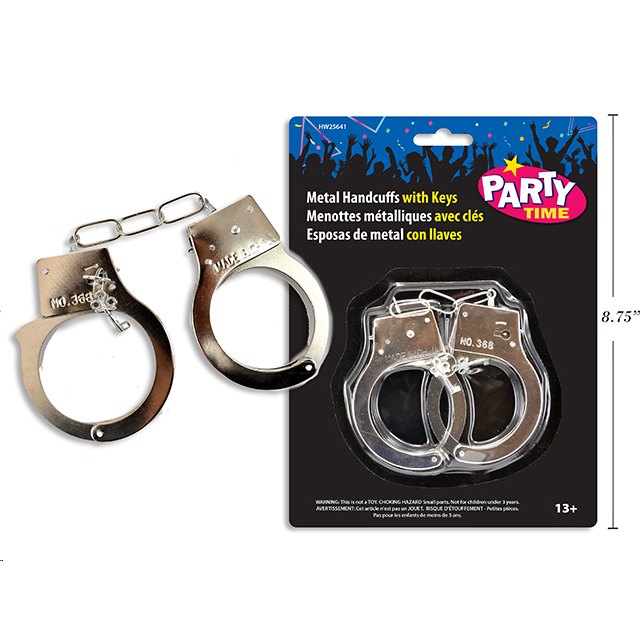Halloween Metal Handcuffs with Keys