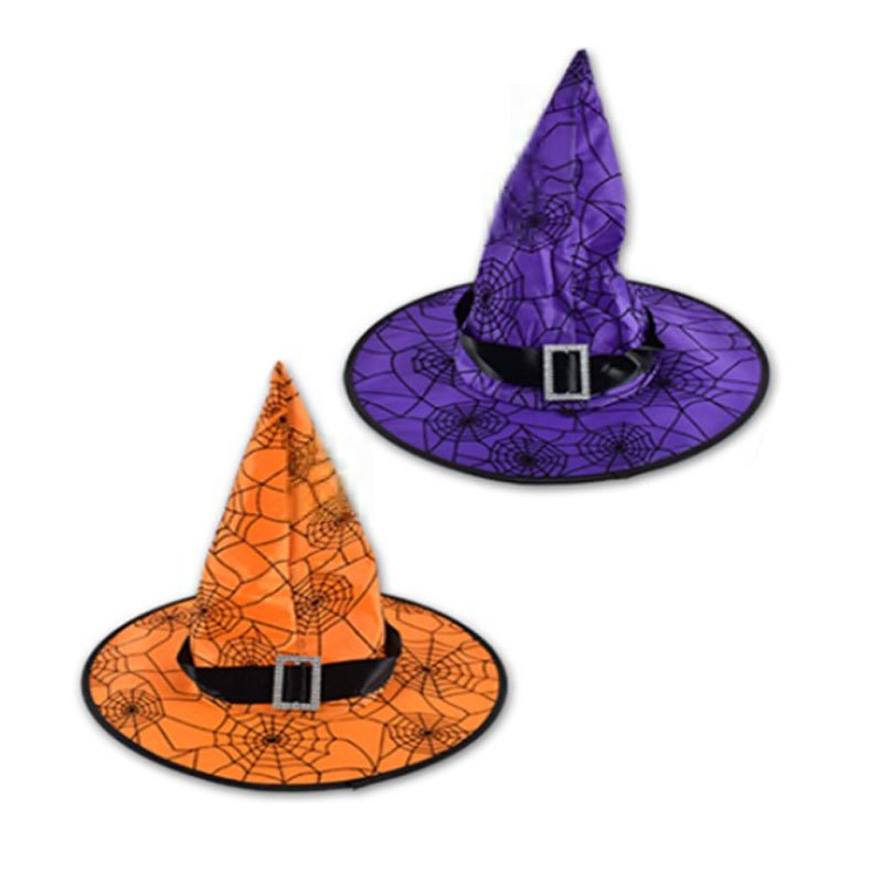 Halloween Witch Hat with Buckle 38cm Dia 33CMH