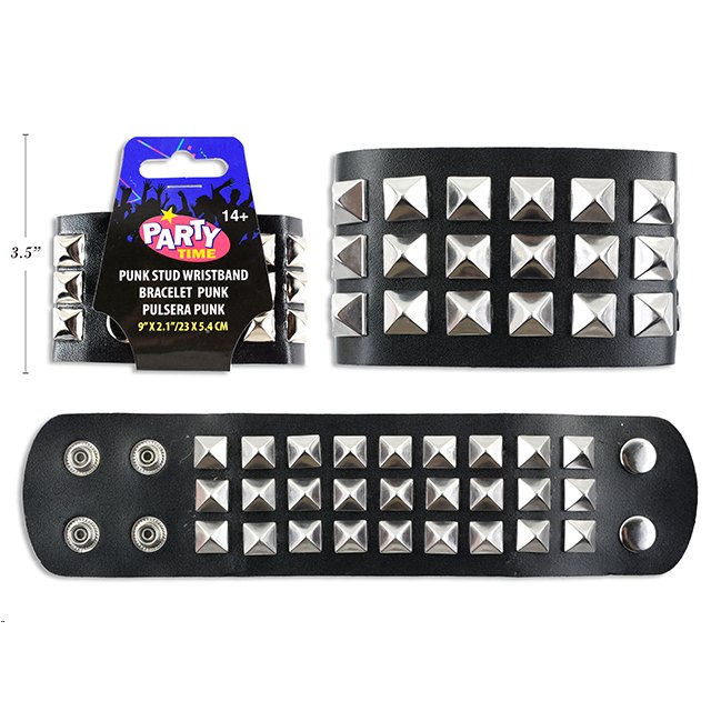 Halloween Punk Stud Wristband 22.86x5.4cm