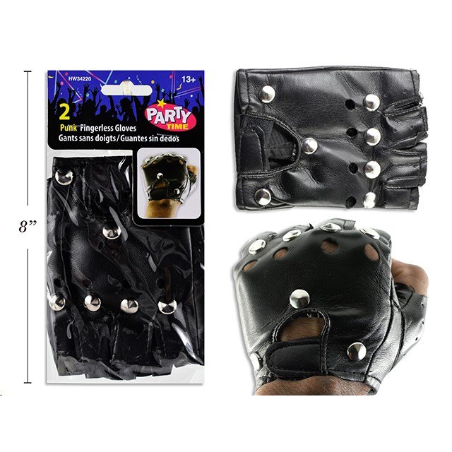 Halloween Punk Fingerless Gloves 1pair 13.65cm