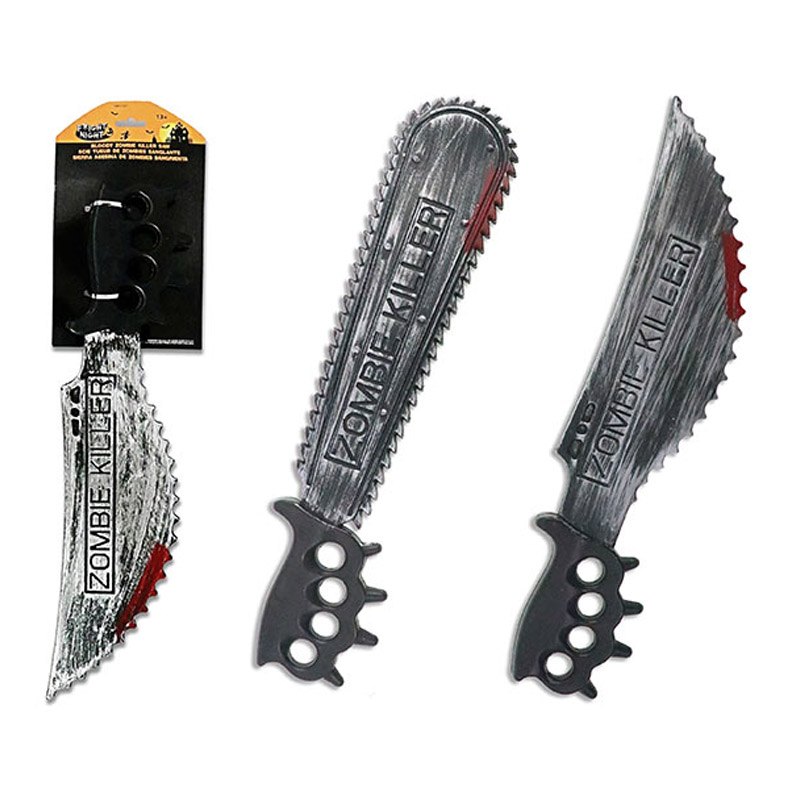 Halloween Weapon Bloody Zombie Killer Saw 50cm 2 Assorted