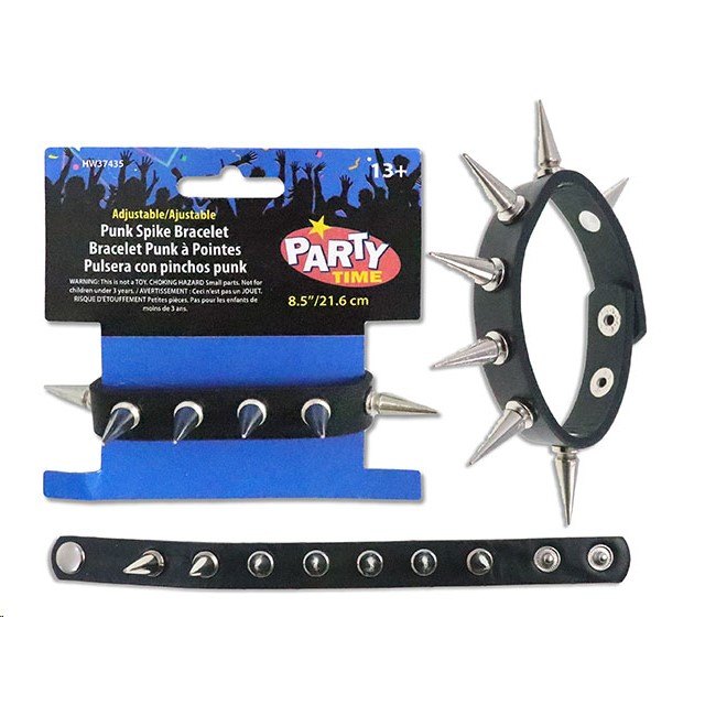 Halloween Punk Spike Bracelet Adjustable 21.6cm