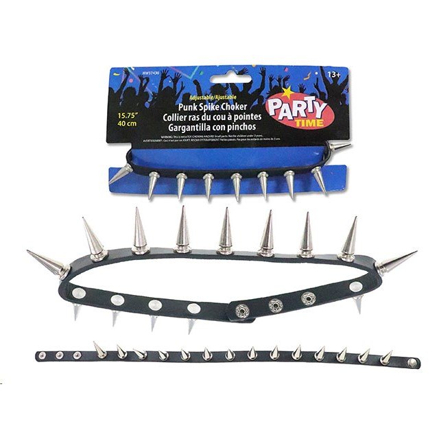 Halloween Punk Spike Chocker Adjustable 40cm