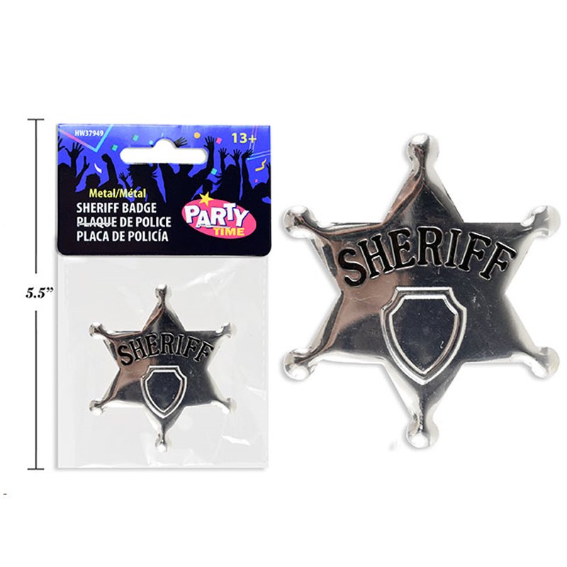 Halloween Party Metal Sheriff / Special Forces Badge