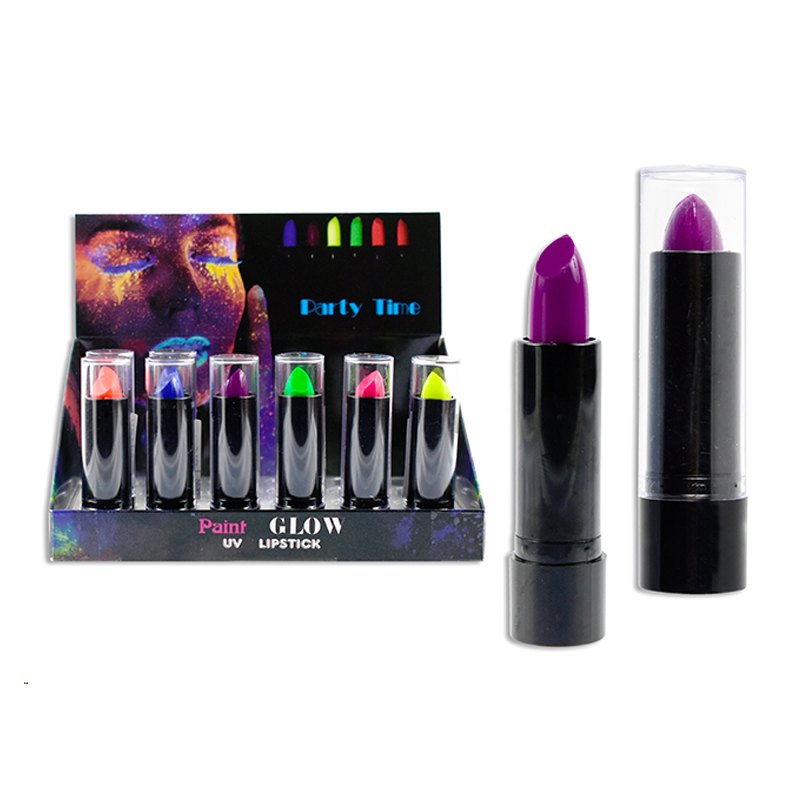 Halloween Lipstick UV Fluorescent 7g 6 AssortedColours