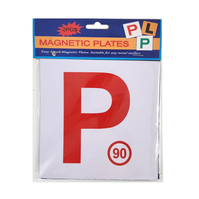 Car Plates 2pc Nsw Red P with Speed Limit Magnetic