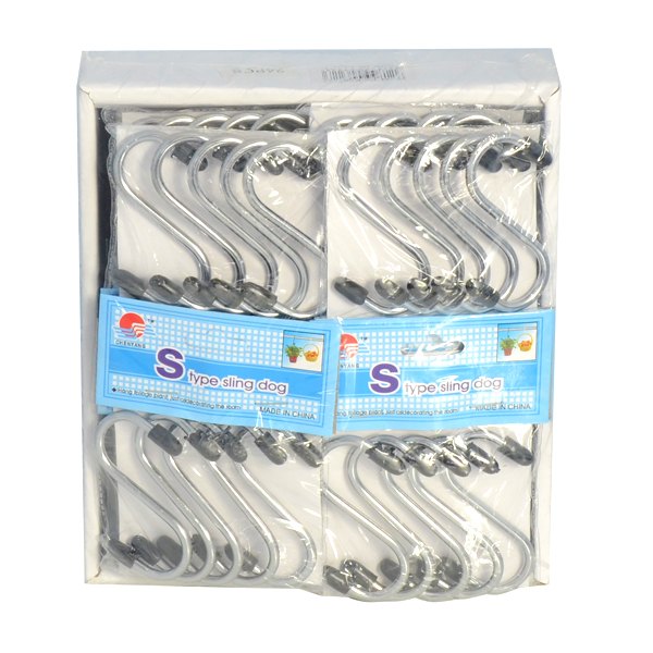 S Hooks 5pk S/steel 7cm