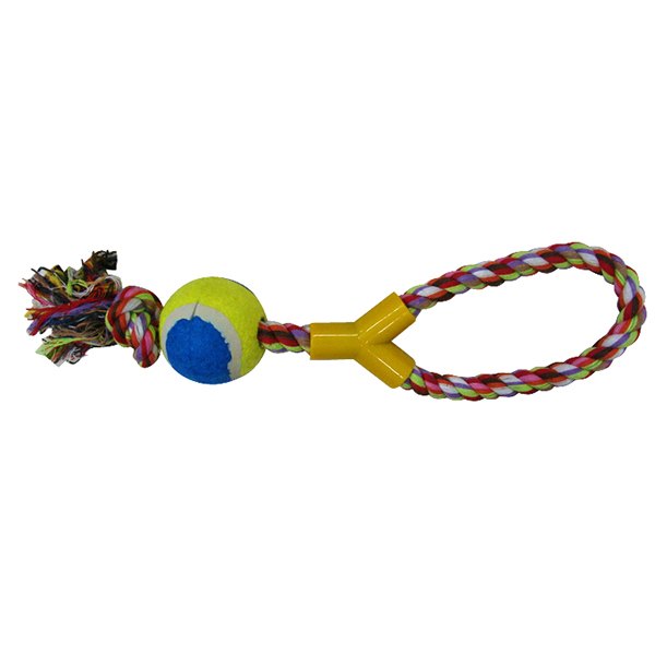 Pet Toy Rope with Tennis Ball