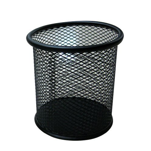 Pen Holder Rnd Metal Netting