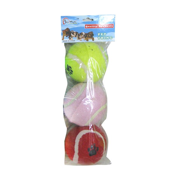 Pet Toy 3pc Tennis Balls