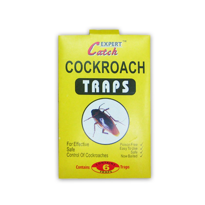 Pest Control - Cockroach Traps 6pc Paper with Glue