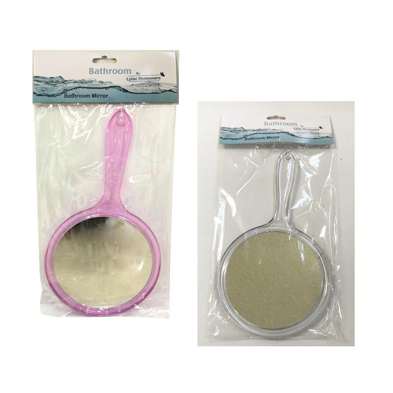 Double Sided Mirror with Handle 15x27cm