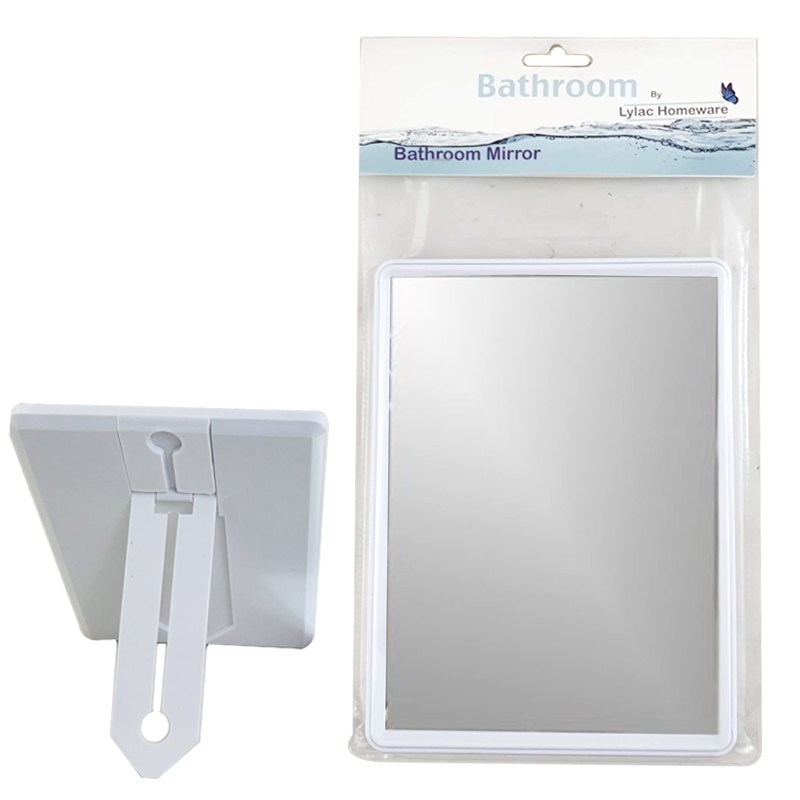 Plastic Mirror with Std Rect 15x20cm