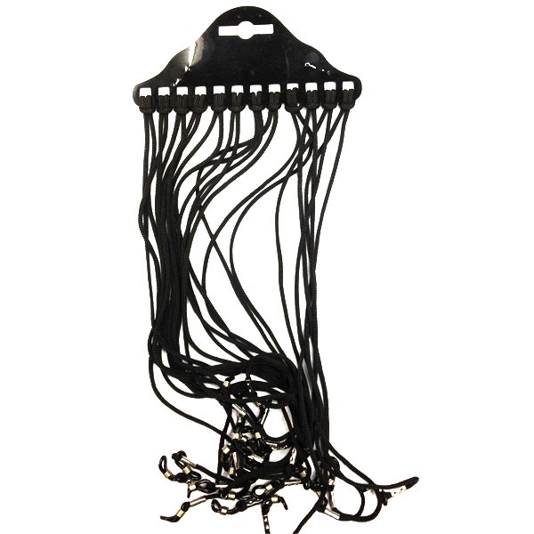 12pc Reading Glasses Cords Black