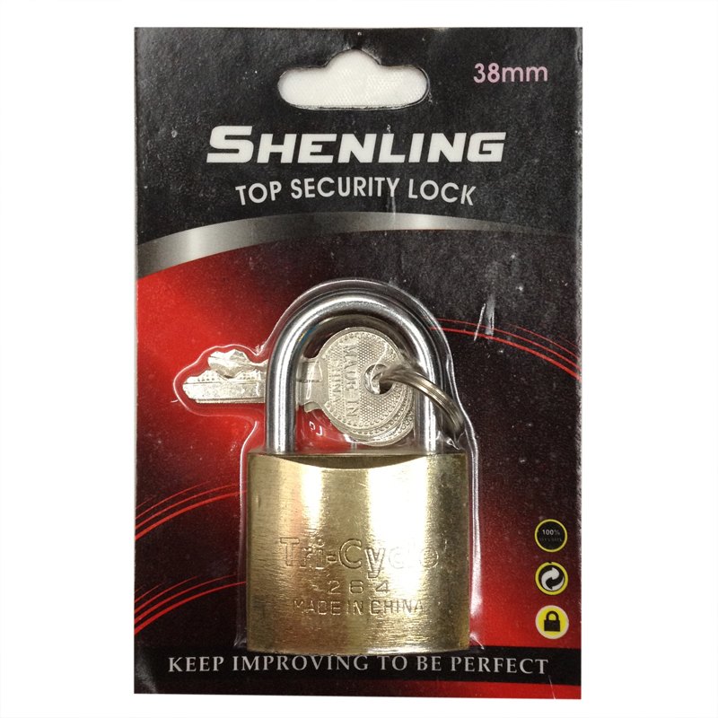 Metal Padlock Copper 38mm Titanium Core