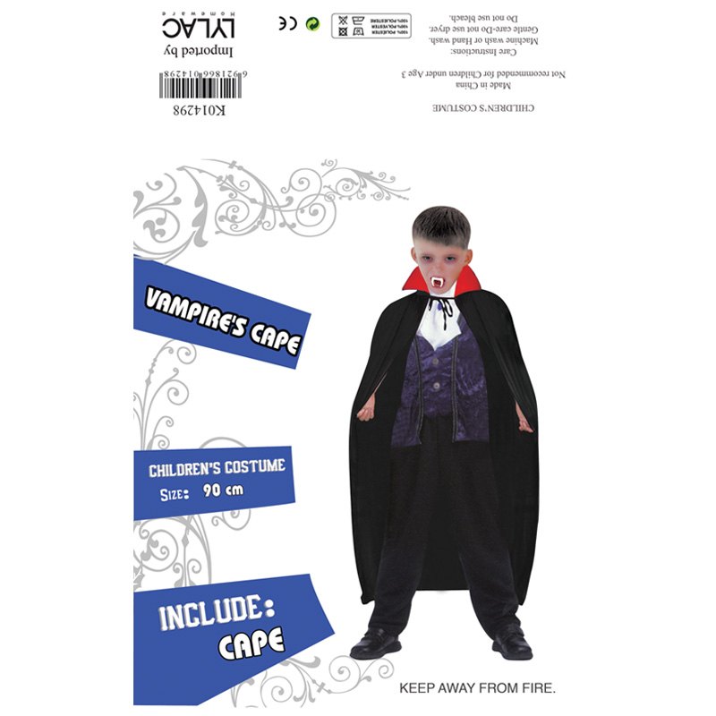 Halloween Vampire Cape 120cm