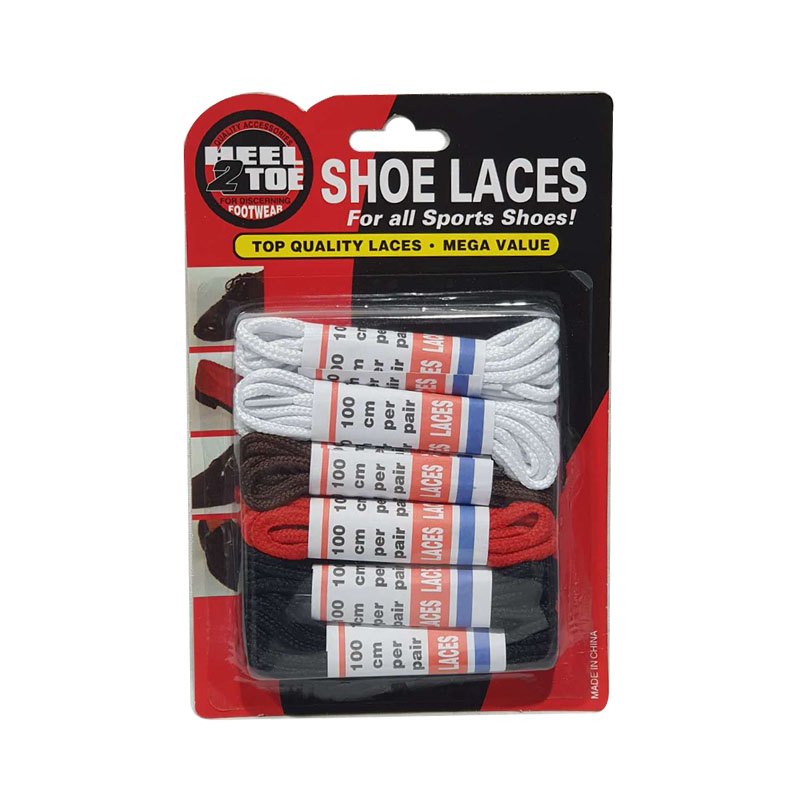 Shoe Laces 6pk Mixed