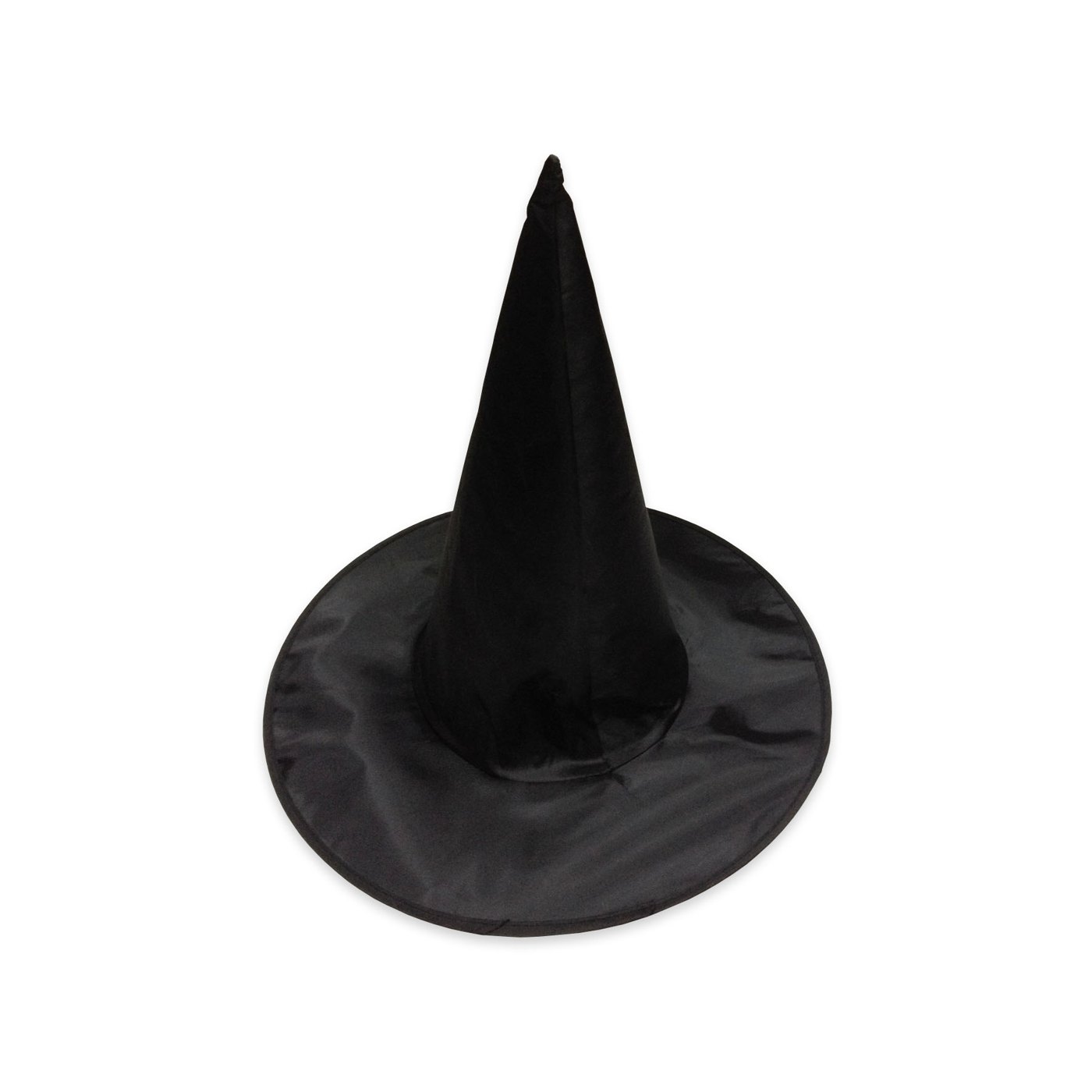 Halloween Witch Hat Satin Black 37cm
