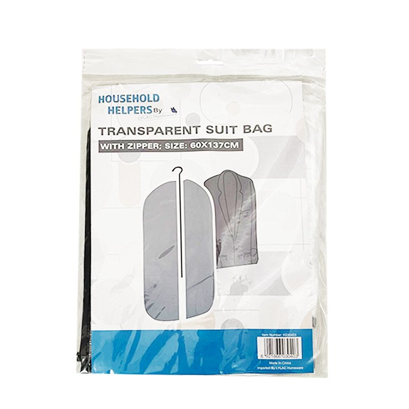 Home Garment Bag 60x137cm Clear