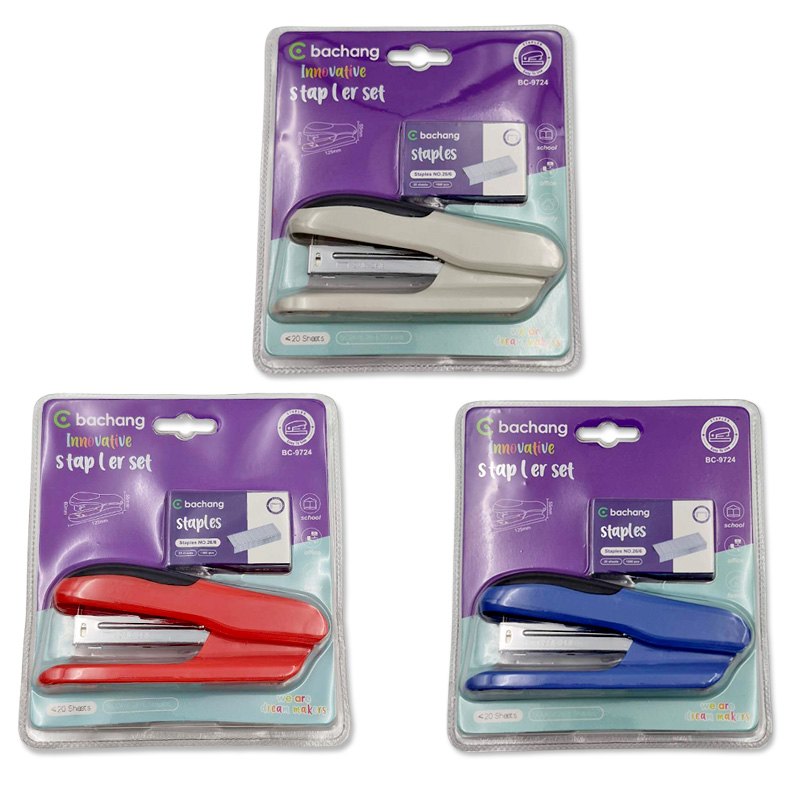 Metal Stapler + Staples Set