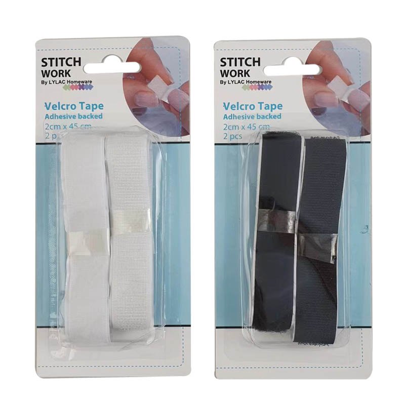 Stitchwork Velcro Straps 2pc 2x45cm Assorted Colours