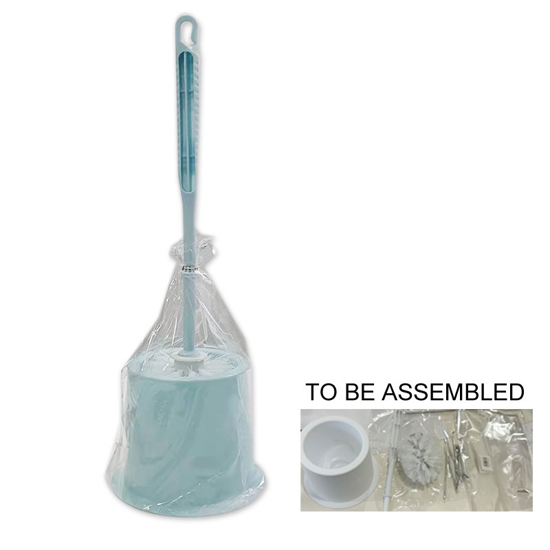 Toilet Brush Set Plastic 13.5x45cm Assorted Colours