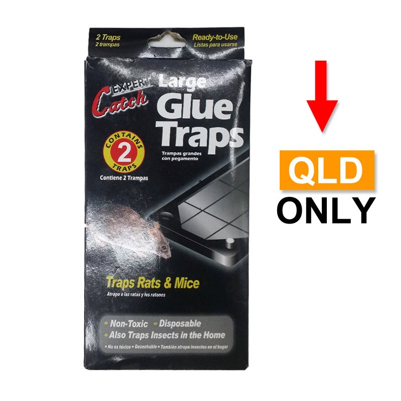 Pest Control - Large Rats & Mice Glue Traps 2pc 12x25cm