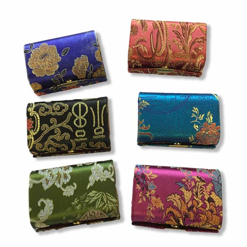 Chinese Silk Lipstick Case Double