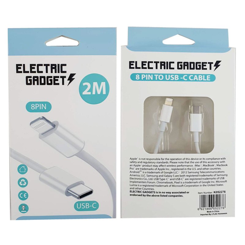 Electrical USB Cable 8PIN TO Usb-c 2m