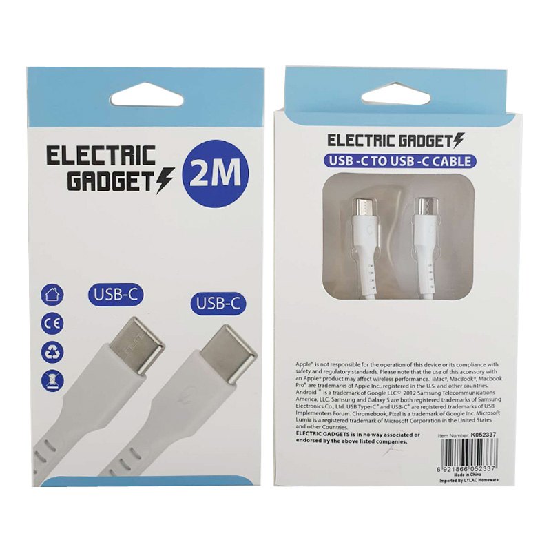 Electrical USB Cable Usb-c TO Usb-c 2m