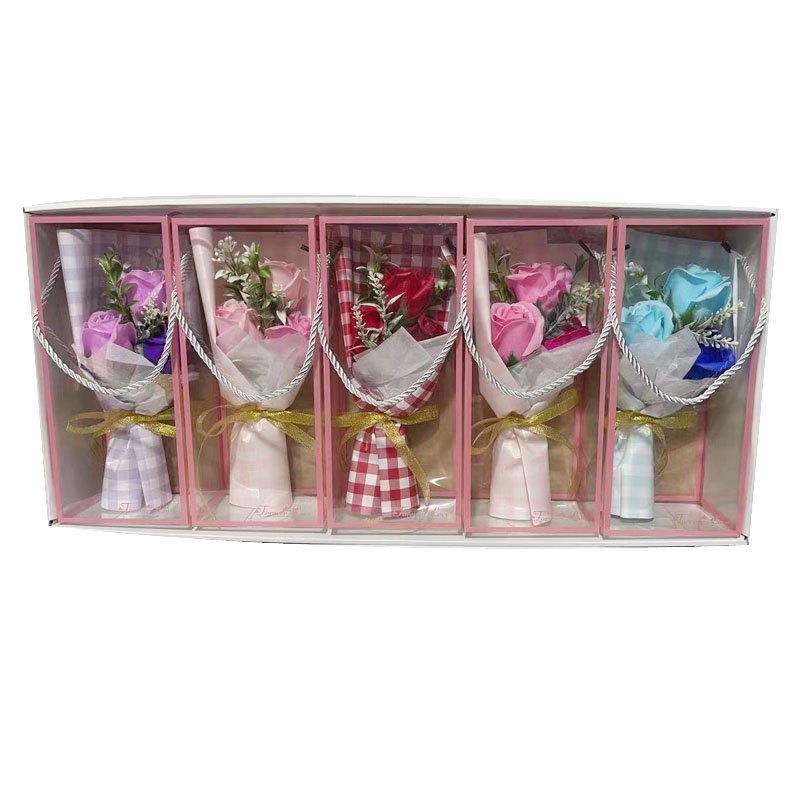 Flower Bouquet - Roses 3HD in Box 5 Assorted