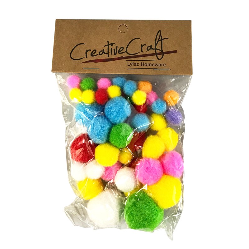 Craft Pompoms 50pc
