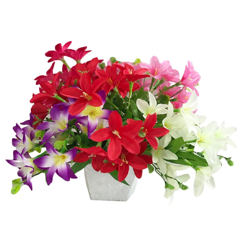 Flower Bunch - 15HD Orchid Assorted Colours