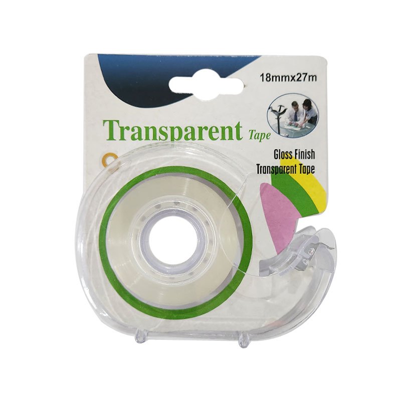 Clear Tape with Dispenser 18MMX27M 4C