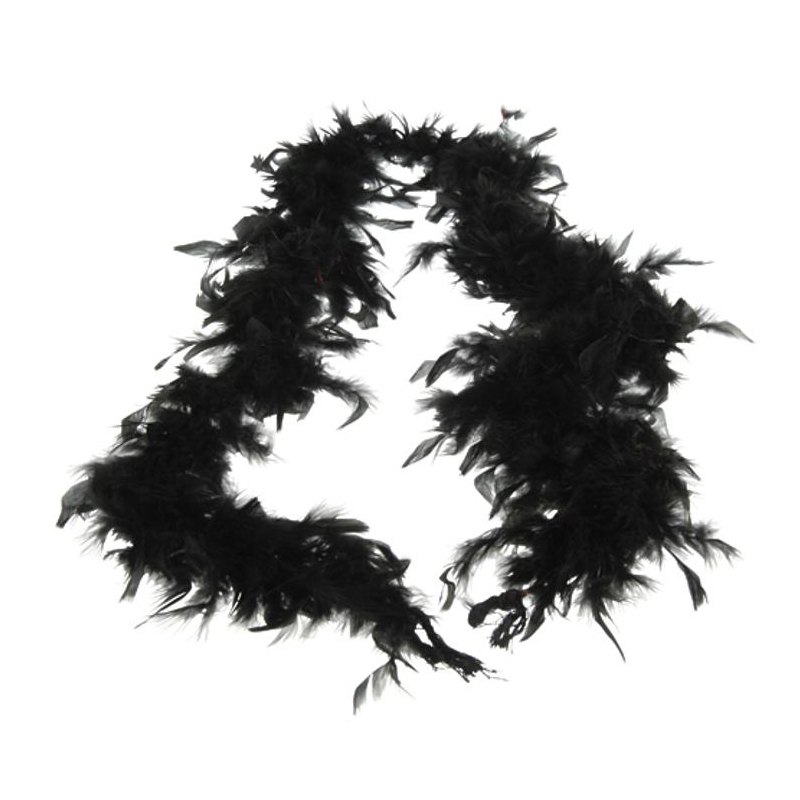 Halloween Feather Boa 30g Black 1.5m