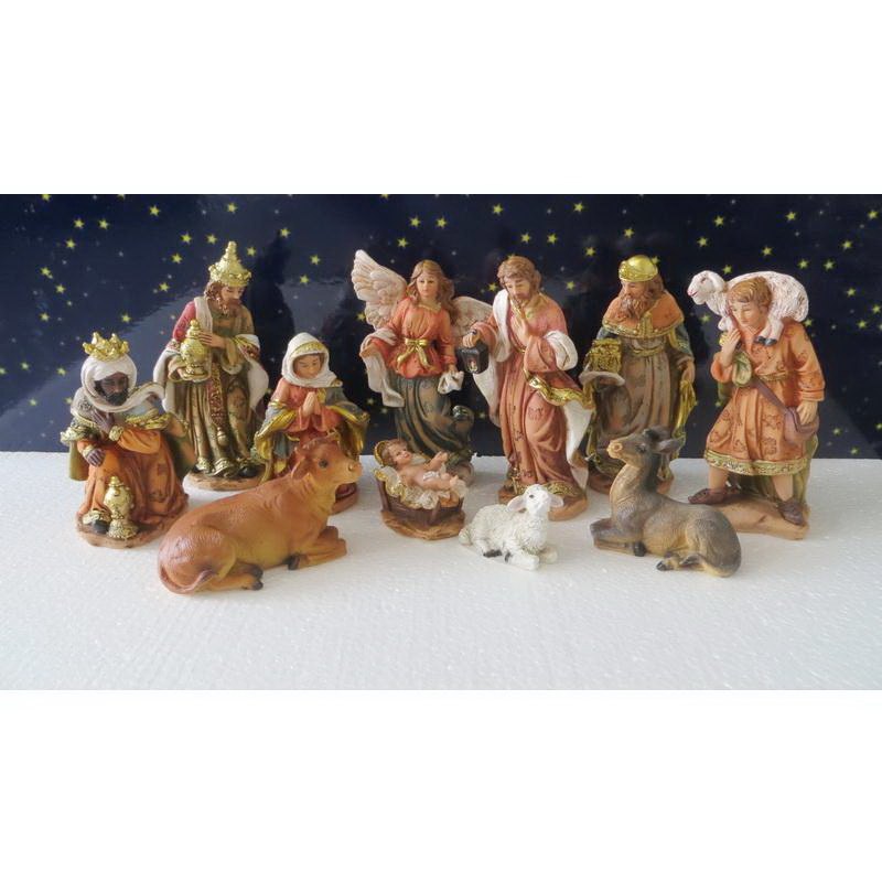 Christmas Nativity Set S/11, 6.3"/15.5cm