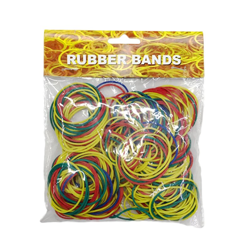 Rubber Bands 80g 14cm Mix Assorted Colours