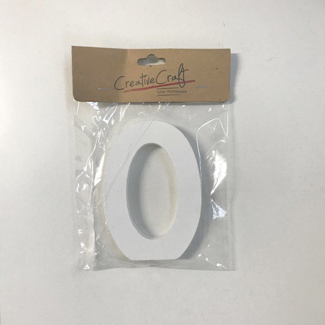 Craft Wood Numbers 10cm 1.2cm Thick "0"