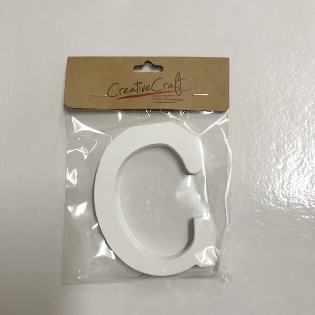 Craft Wood Letters 10cm 1.2cm Thick "c"