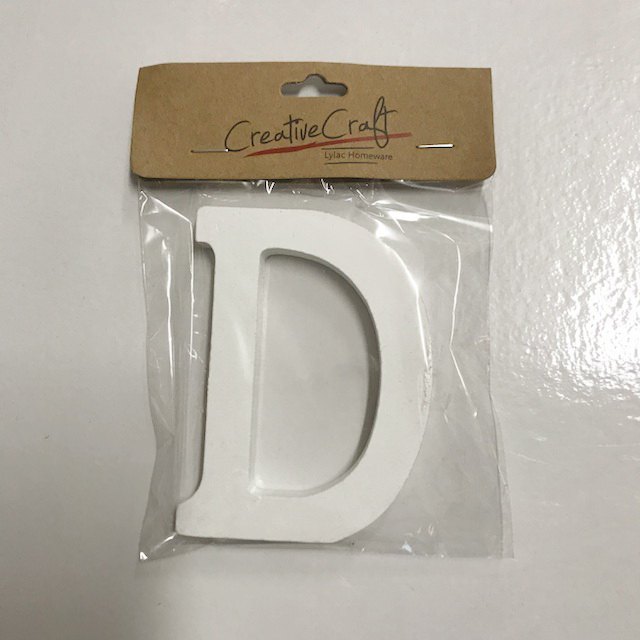 Craft Wood Letters 10cm 1.2cm Thick "d"