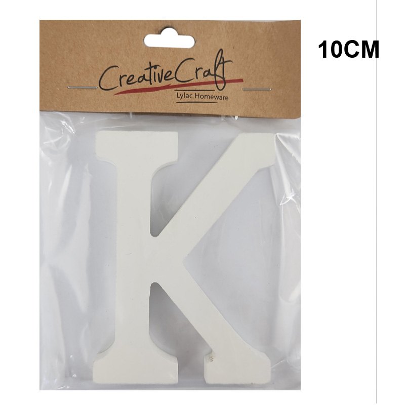 Craft Wood Letters 10cm 1.2cm Thick "k"