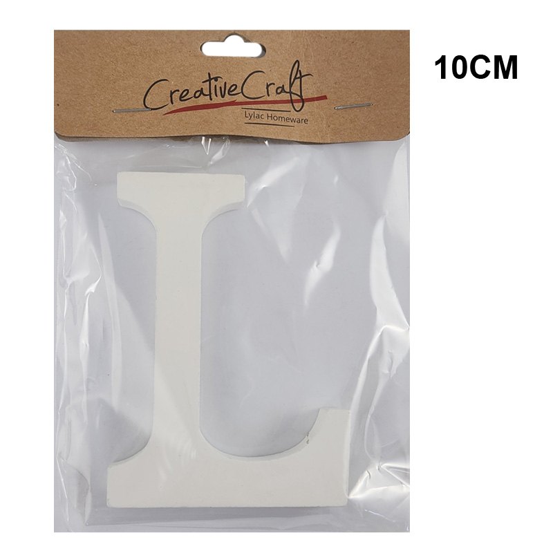 Craft Wood Letters 10cm 1.2cm Thick "l"
